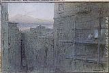 Albert Goodwin Famous Paintings - A Street in Naples
